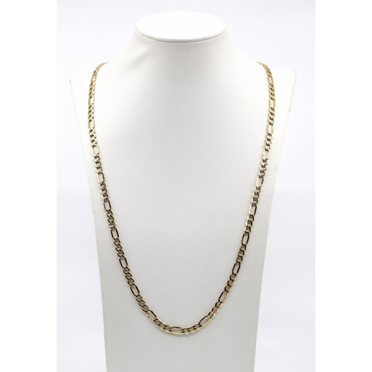 10K Yellow Gold Figaro Link Chain Necklace