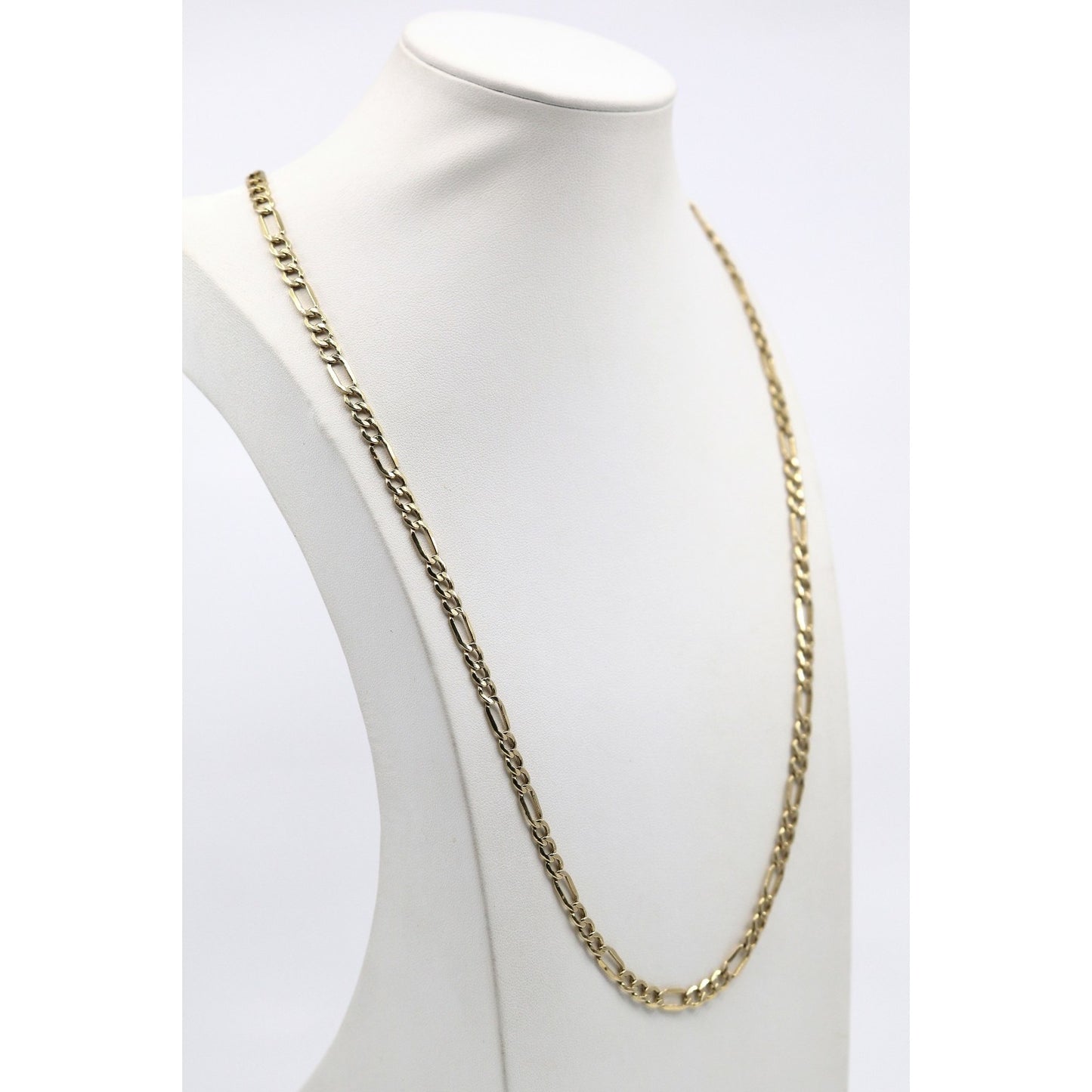 10K Yellow Gold Figaro Link Chain Necklace