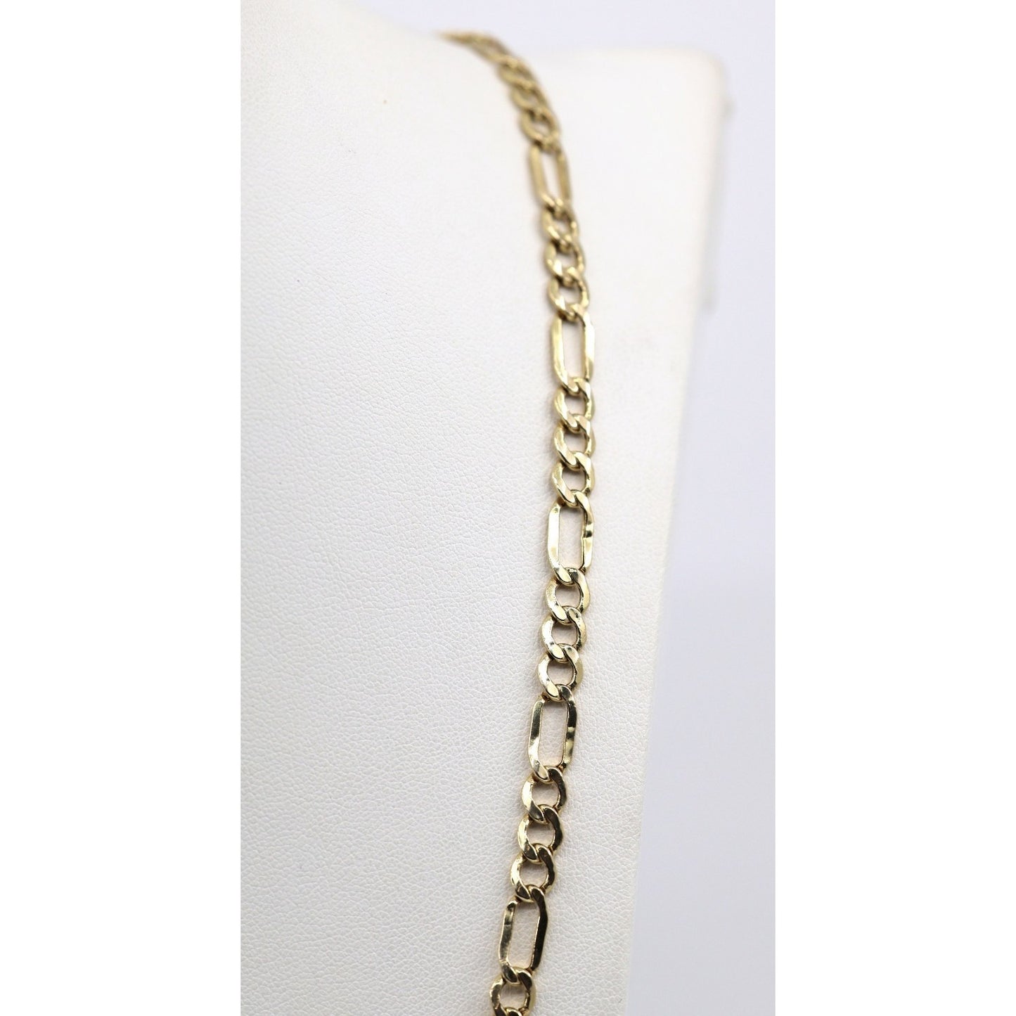 10K Yellow Gold Figaro Link Chain Necklace