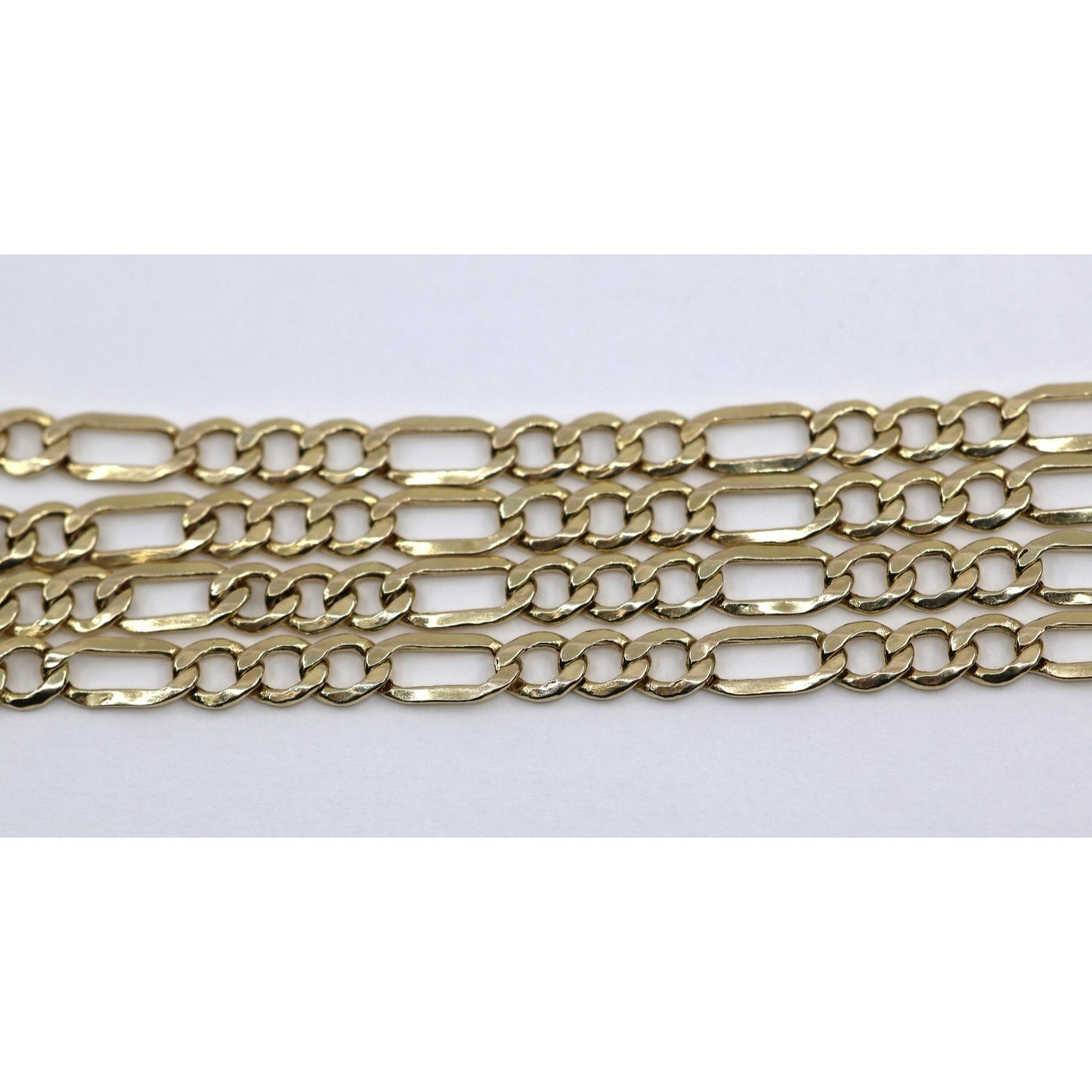 10K Yellow Gold Figaro Link Chain Necklace