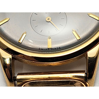 Vintage 1940s Rodania 18K Yellow Gold 35mm 17J Case # 127 Sub Dial Swiss Watch