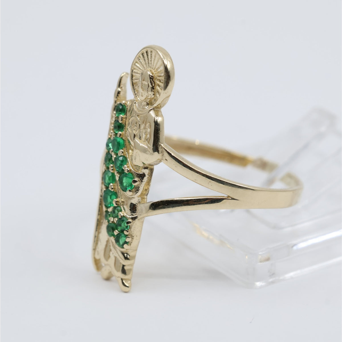 14K Yellow Gold Religious Saint Jude Ring