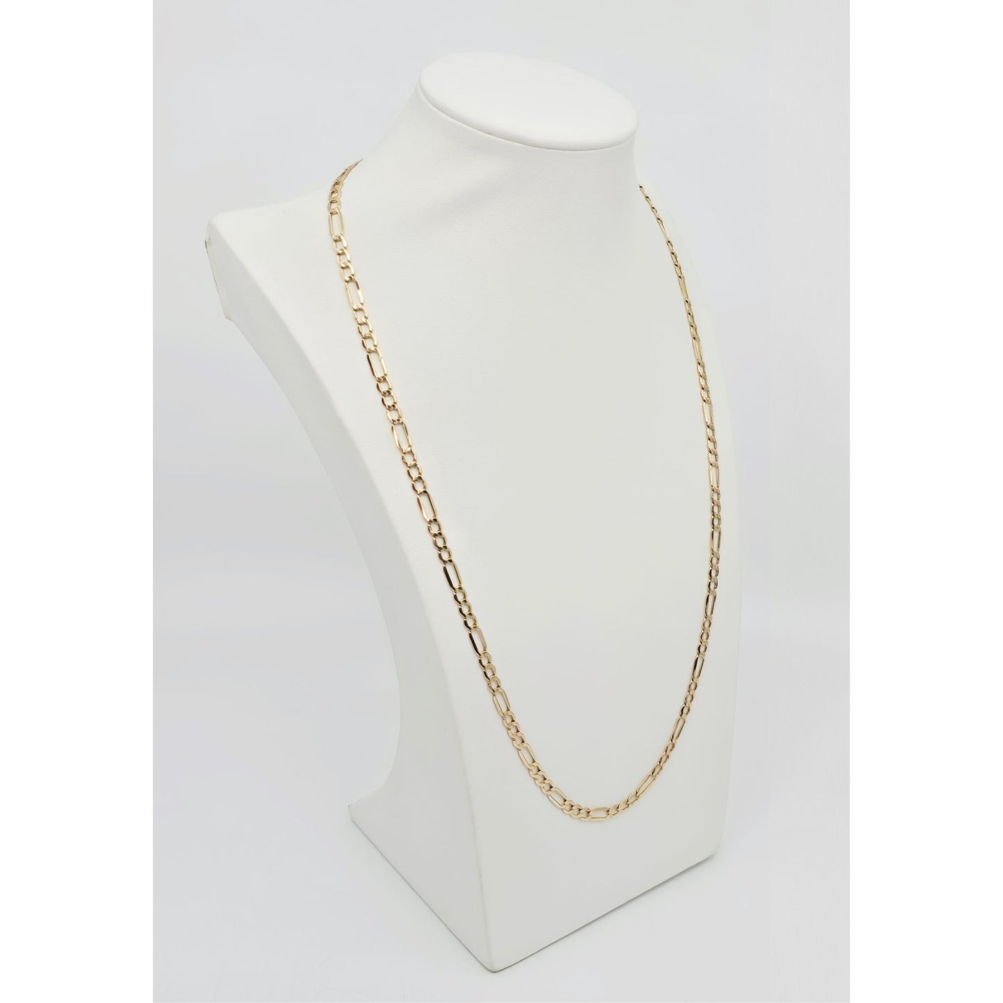 14K Yellow Gold Figaro Link Chain Necklace