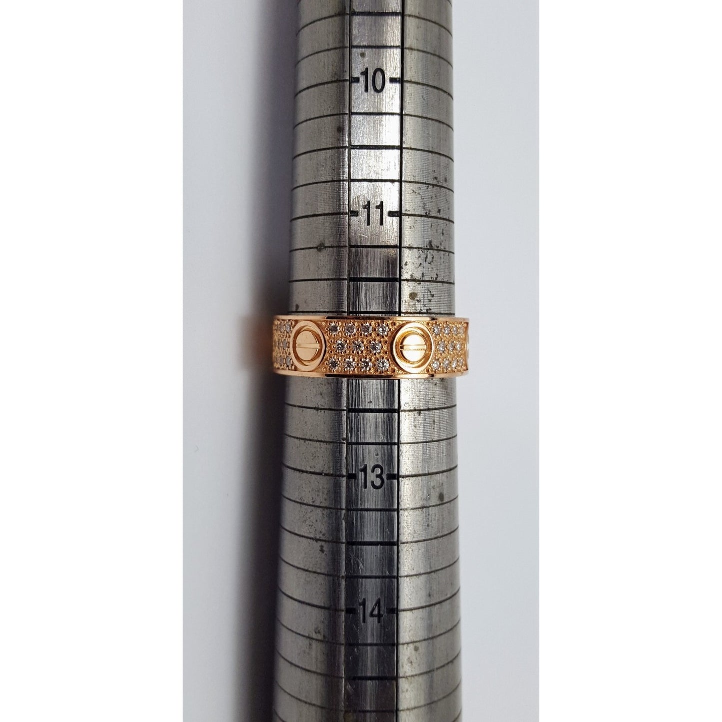 18K Rose Gold Diamond Wedding Ring Band