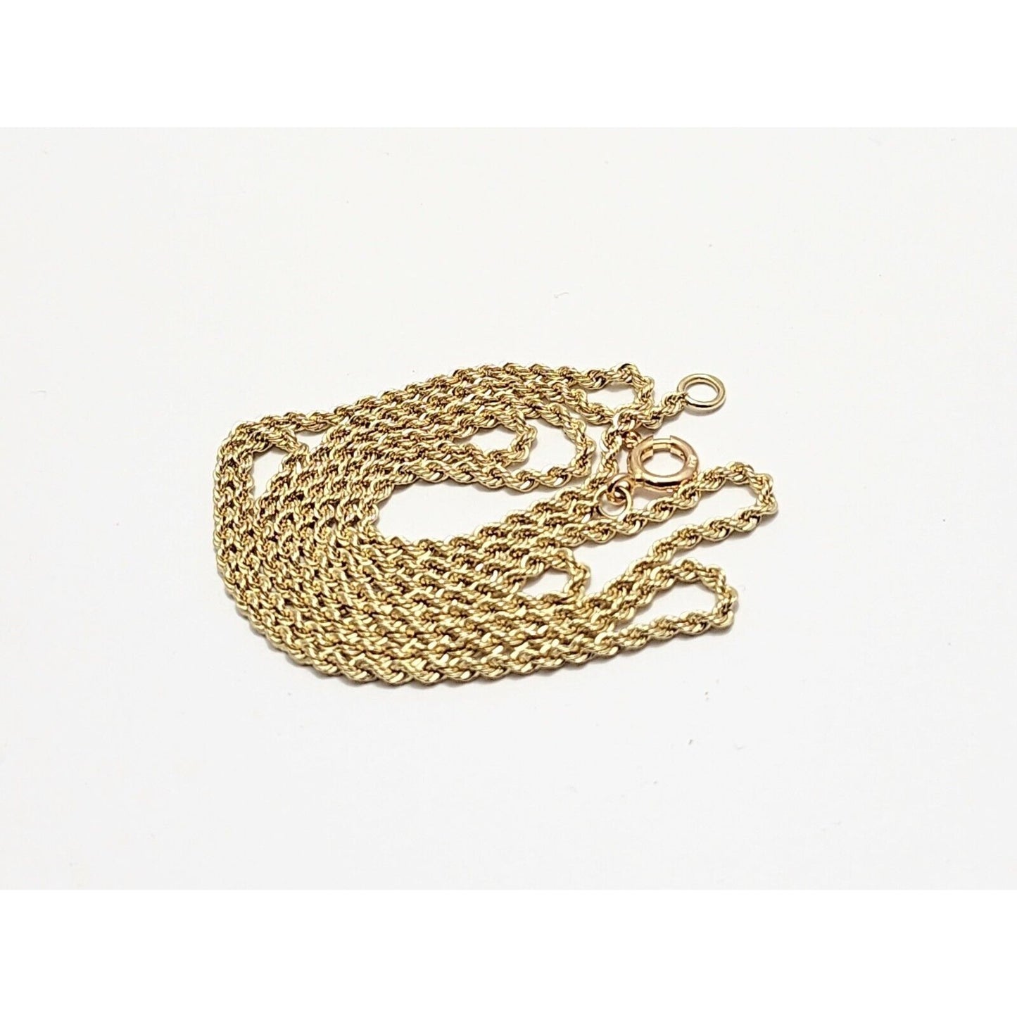 14K Yellow Gold Rope Chain Necklace