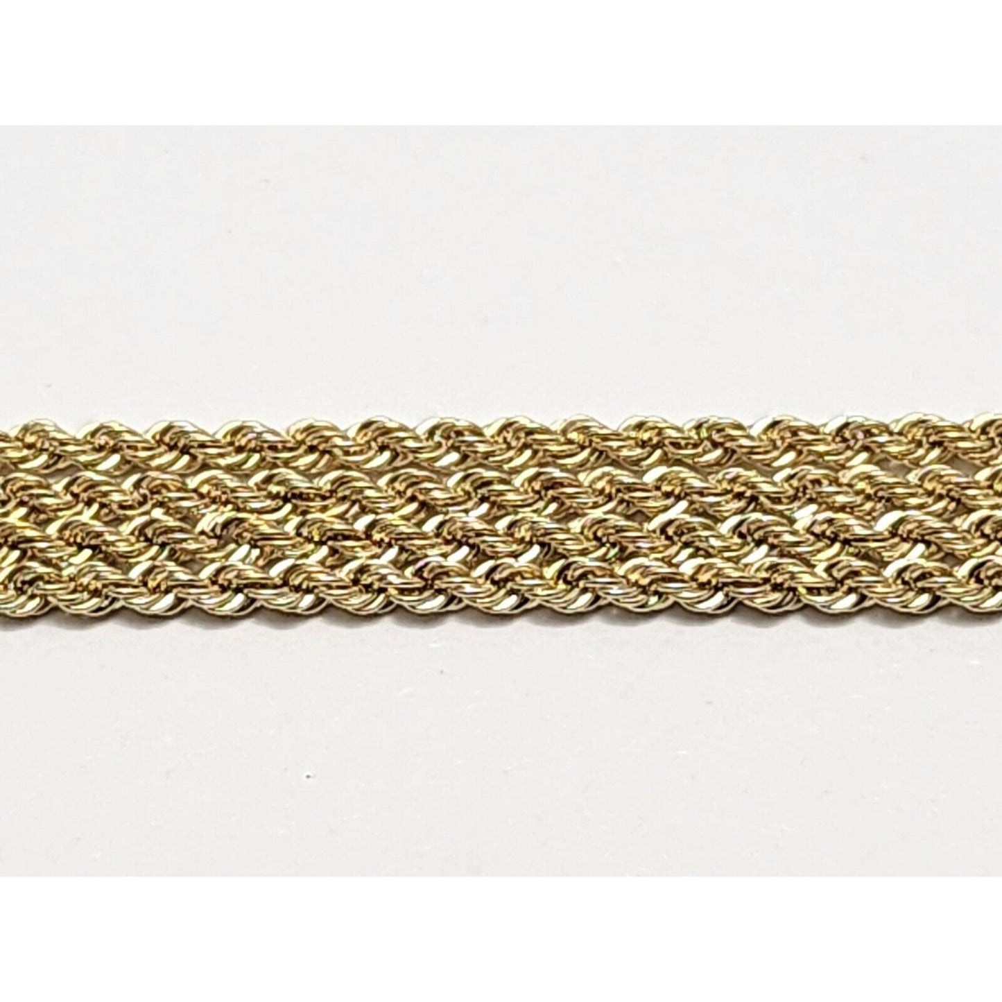 14K Yellow Gold Rope Chain Necklace