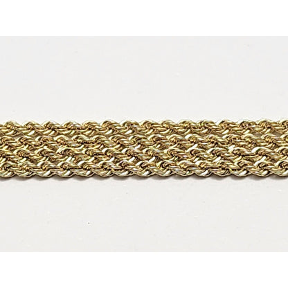 14K Yellow Gold Rope Chain Necklace