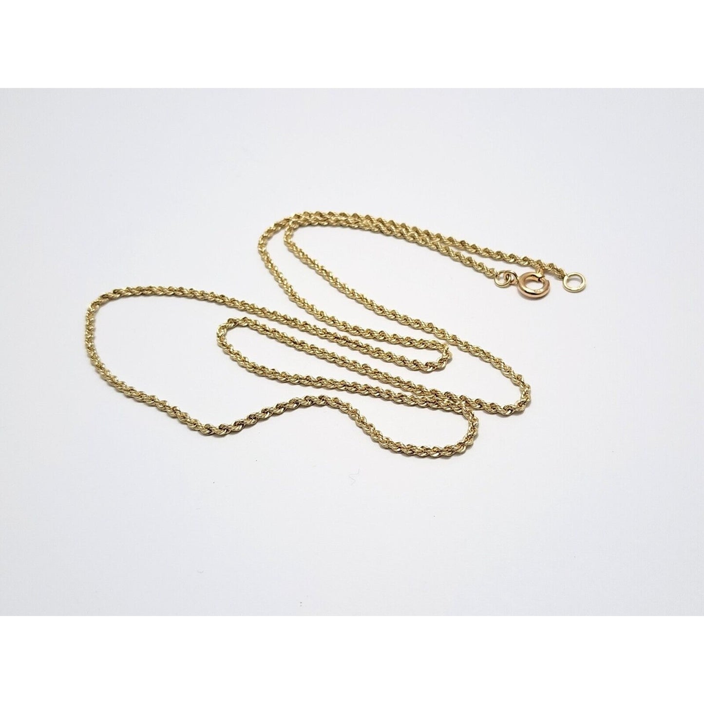 14K Yellow Gold Rope Chain Necklace