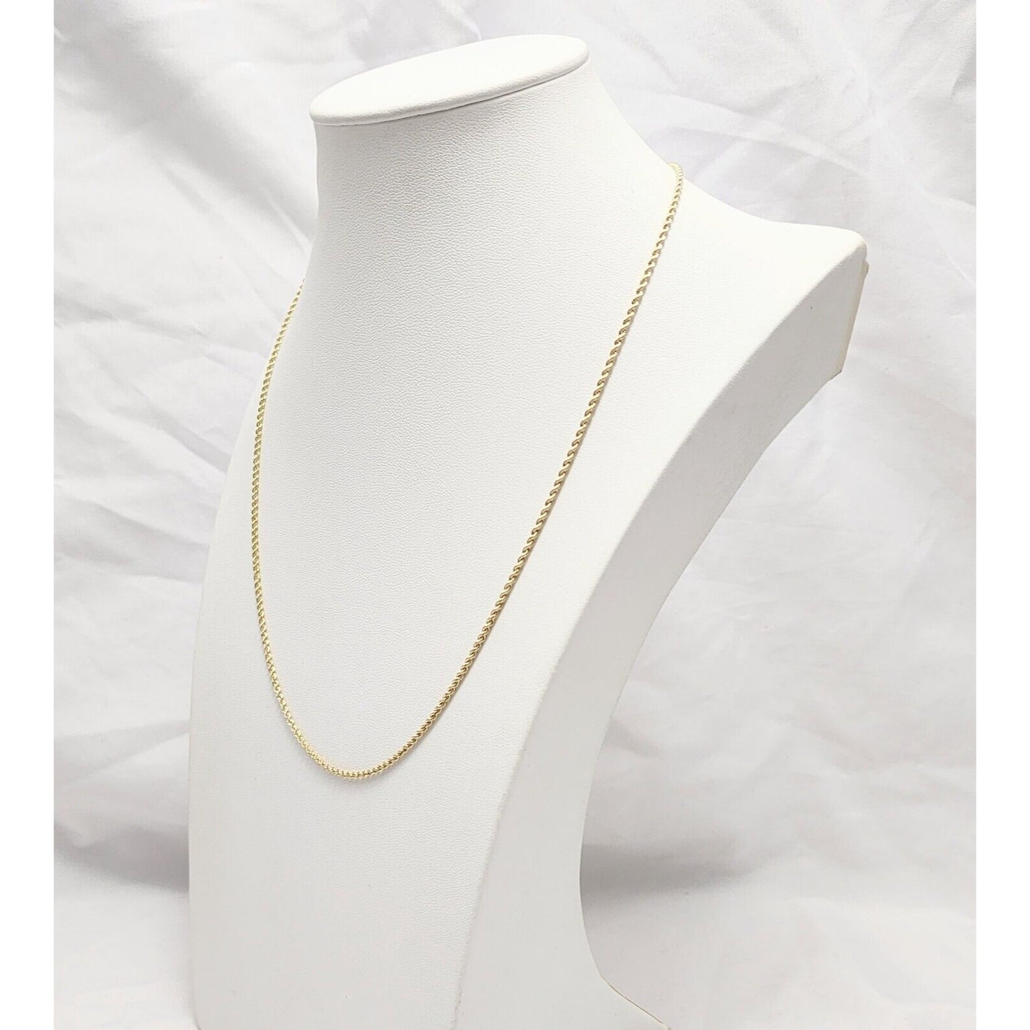 14K Yellow Gold Rope Chain Necklace