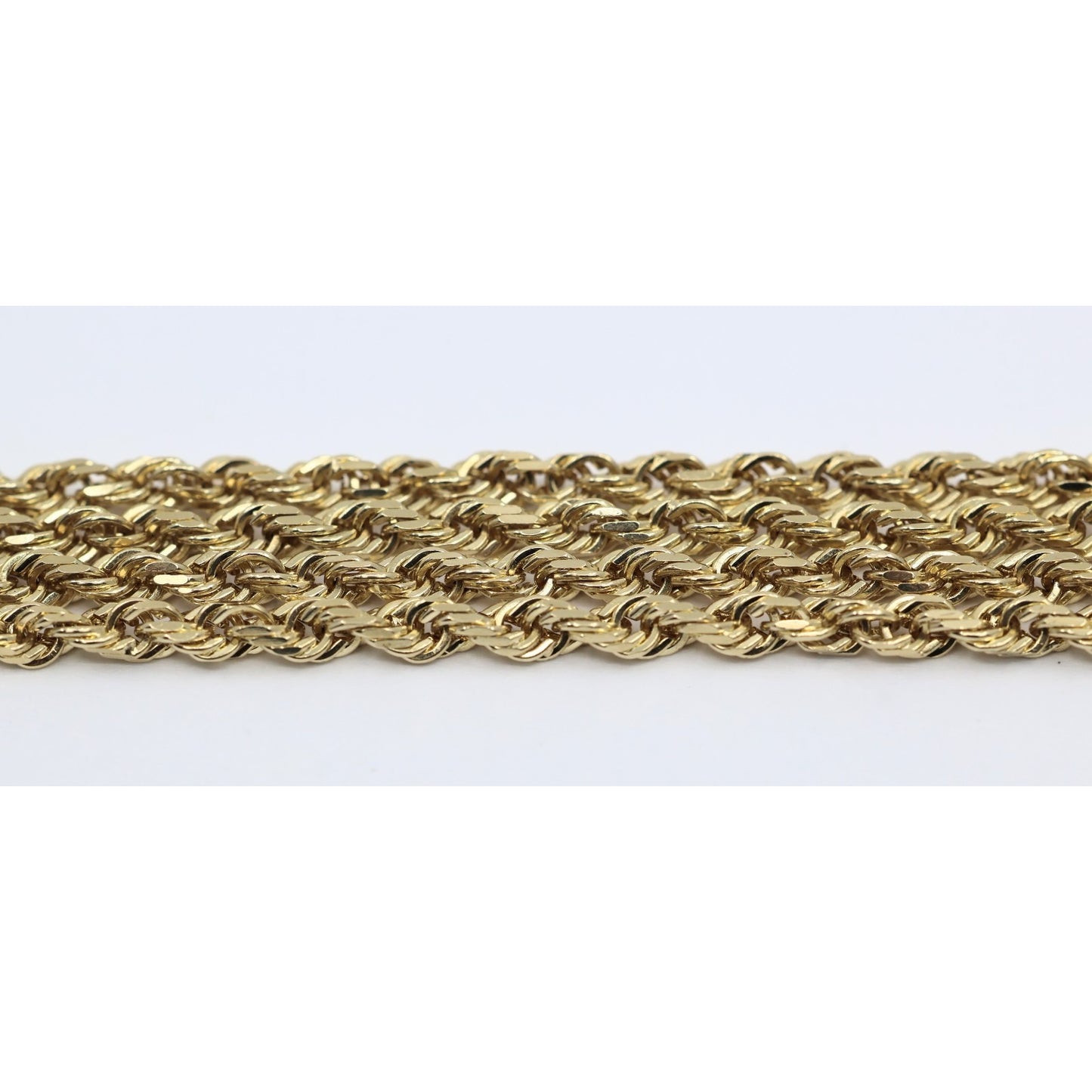 10K Yellow Gold Rope Chain Necklace