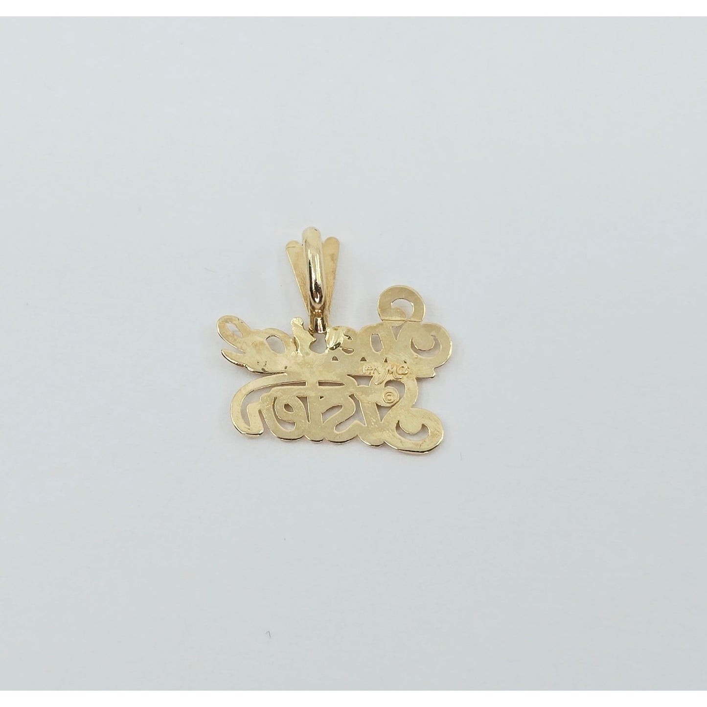 14K Yellow Gold Initial "Special Sister" Charm Pendant