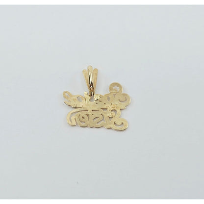 14K Yellow Gold Initial "Special Sister" Charm Pendant