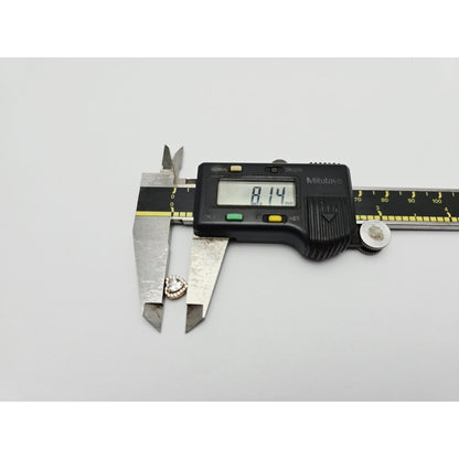 14K Yellow Gold Heart Shaped CZ Charm Pendant