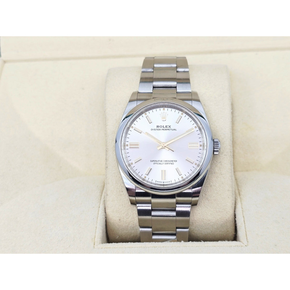 Rolex 126000 Oyster Perpetual 36mm Dominos Pizza Mens Watch in Silver Steel 2020
