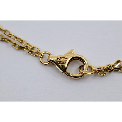 Cartier LOVE 2 Diamond Circle Pendant Necklace 18K Yellow Gold B7219500 w/ Pouch