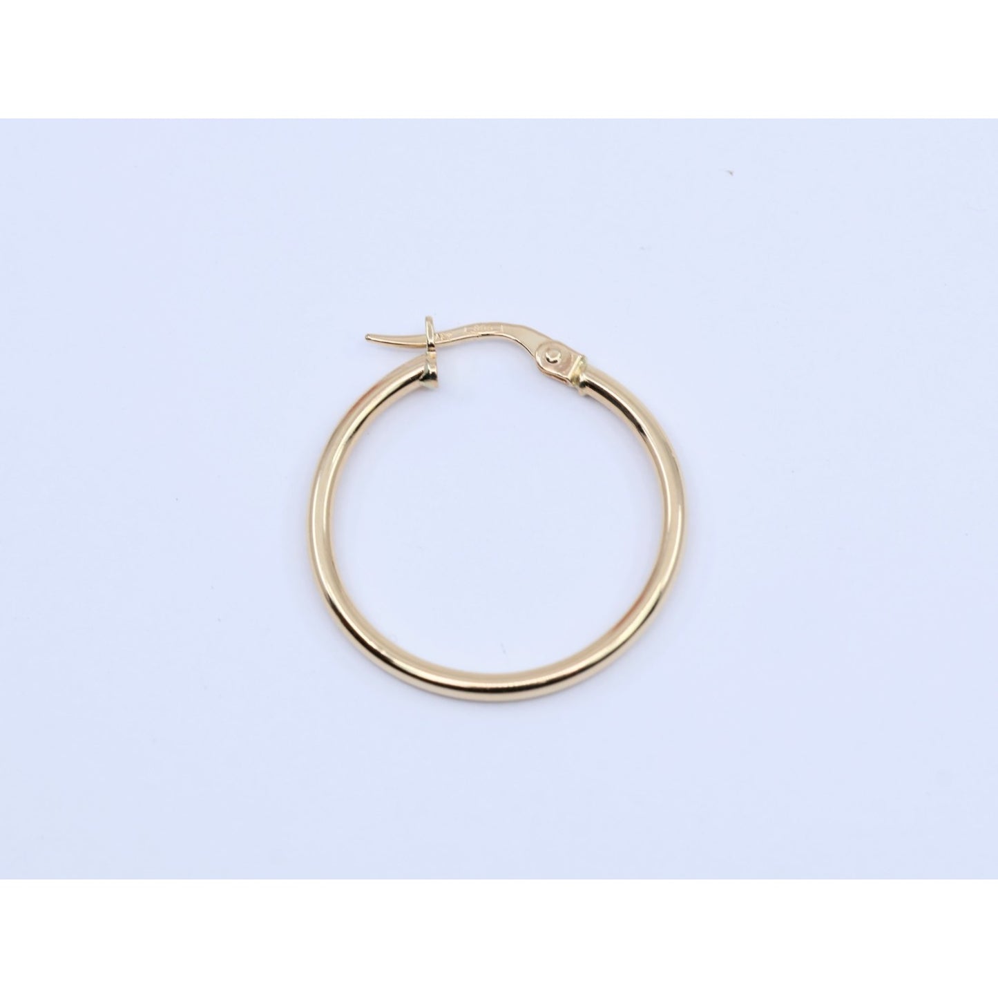 Single 14K Yellow Gold Clip on Hinge Hoop Earring