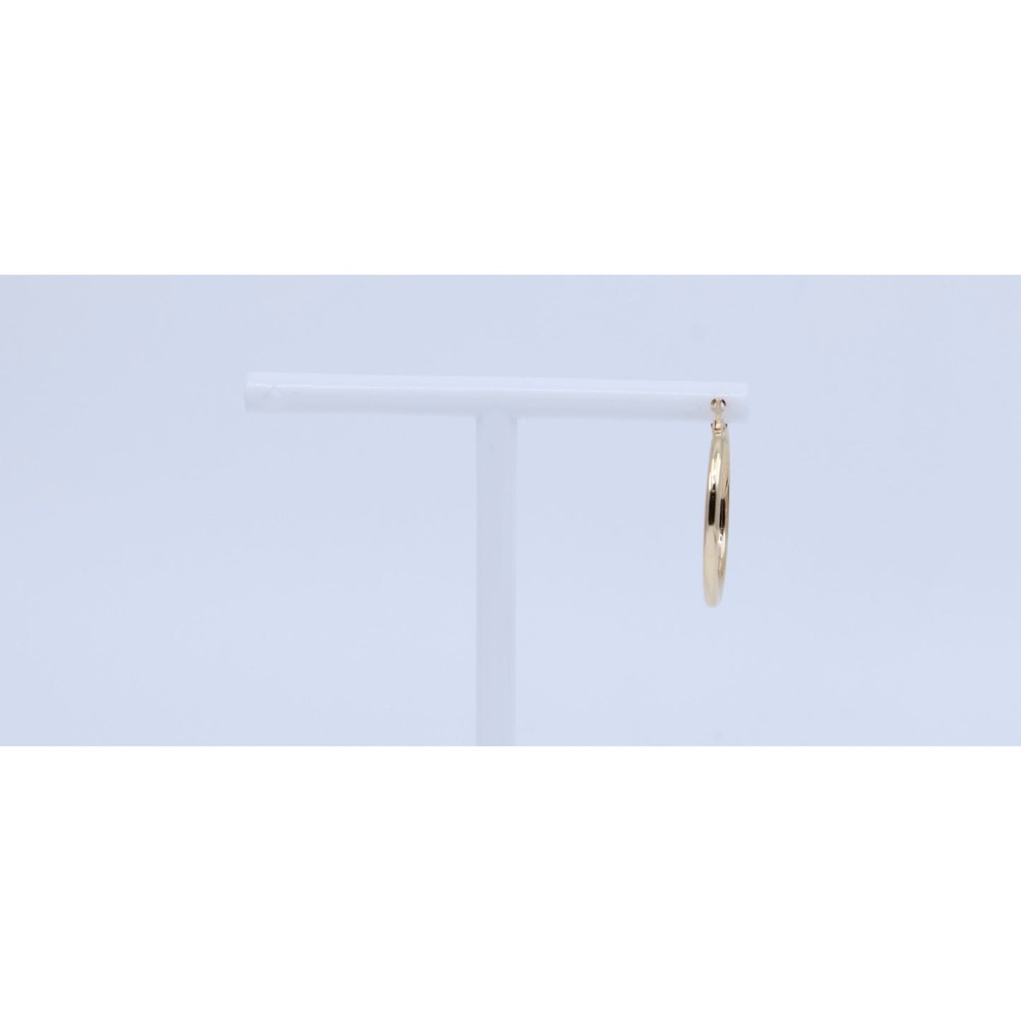 Single 14K Yellow Gold Clip on Hinge Hoop Earring