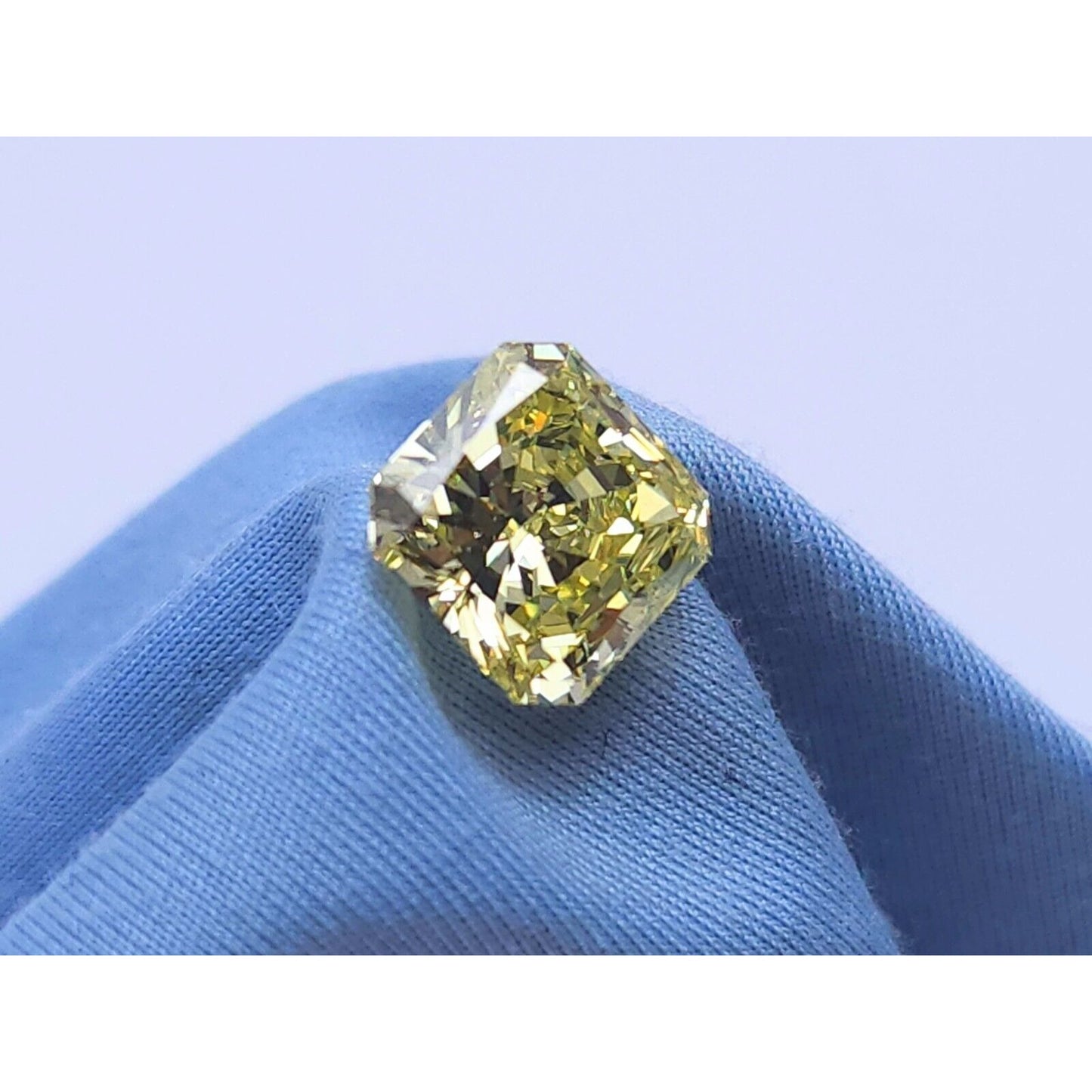 4.01 Carat VS1 Modified Cushion Cut EGL Natural Loose Fancy Light Yellow Diamond