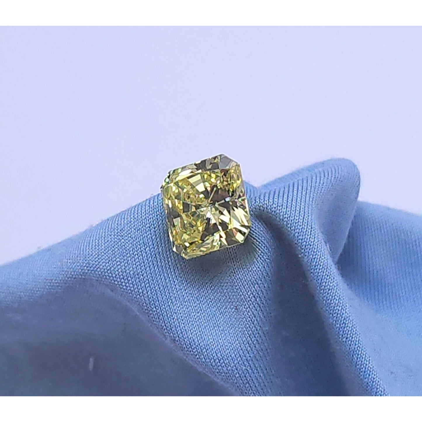 4.01 Carat VS1 Modified Cushion Cut EGL Natural Loose Fancy Light Yellow Diamond