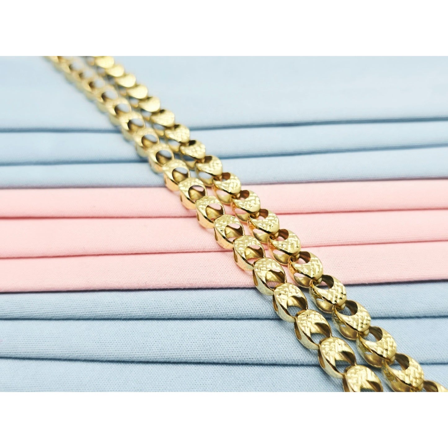 14K Yellow Gold Custom Choker Link Chain Necklace