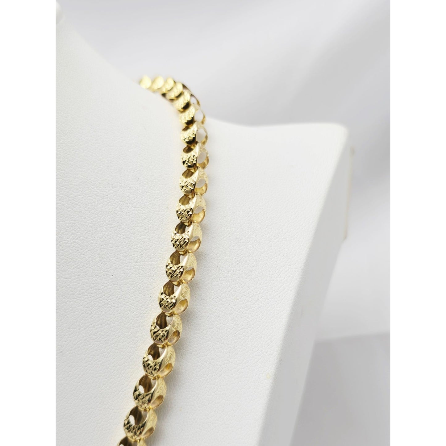 14K Yellow Gold Custom Choker Link Chain Necklace