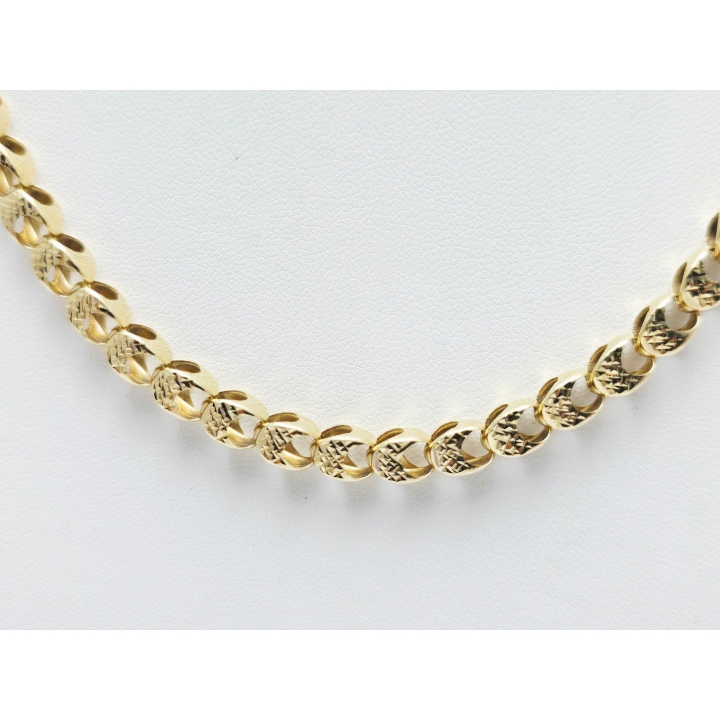 14K Yellow Gold Custom Choker Link Chain Necklace