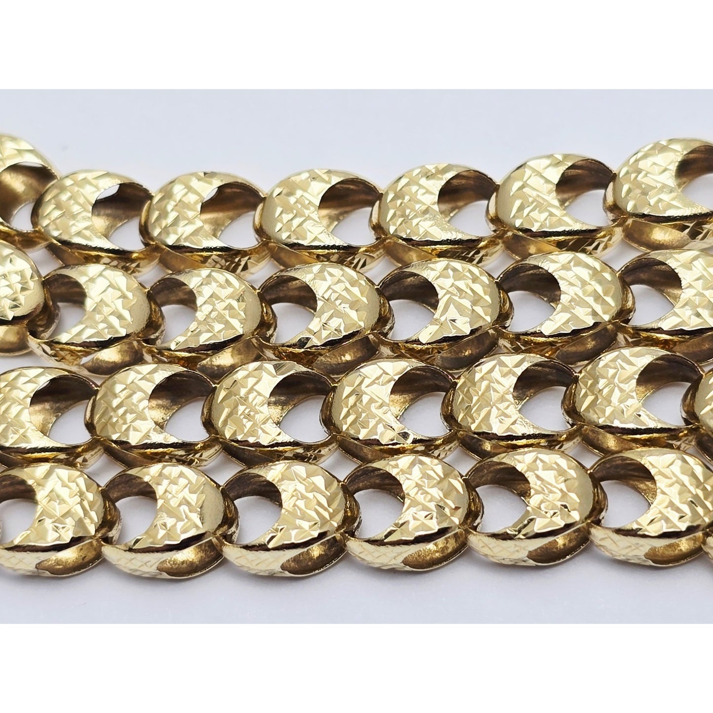 14K Yellow Gold Custom Choker Link Chain Necklace