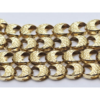 14K Yellow Gold Custom Choker Link Chain Necklace