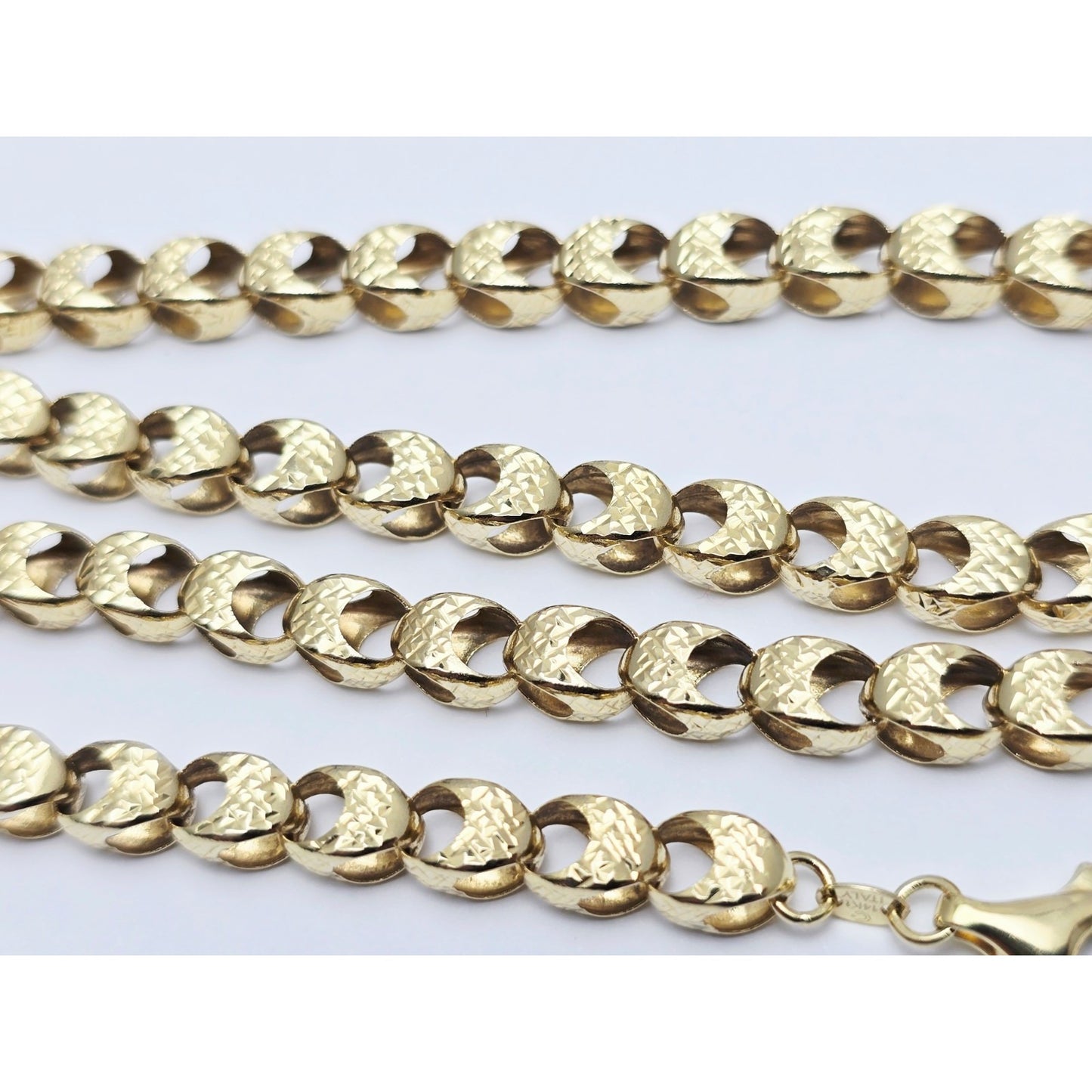 14K Yellow Gold Custom Choker Link Chain Necklace