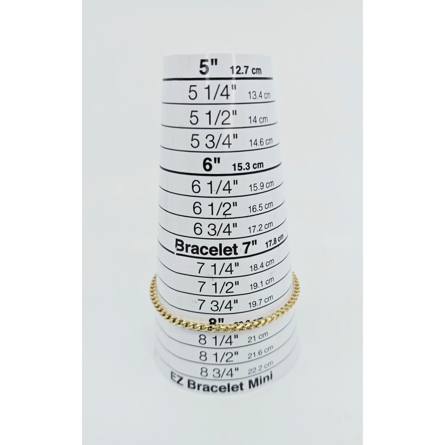 10K Yellow Gold Rounded Franco Link Chain Bracelet