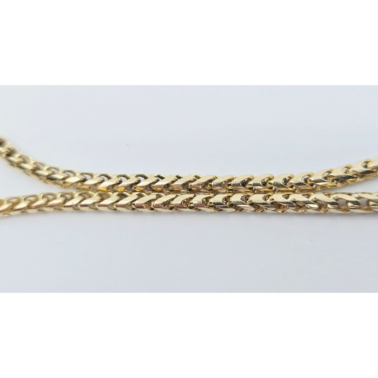 10K Yellow Gold Rounded Franco Link Chain Bracelet