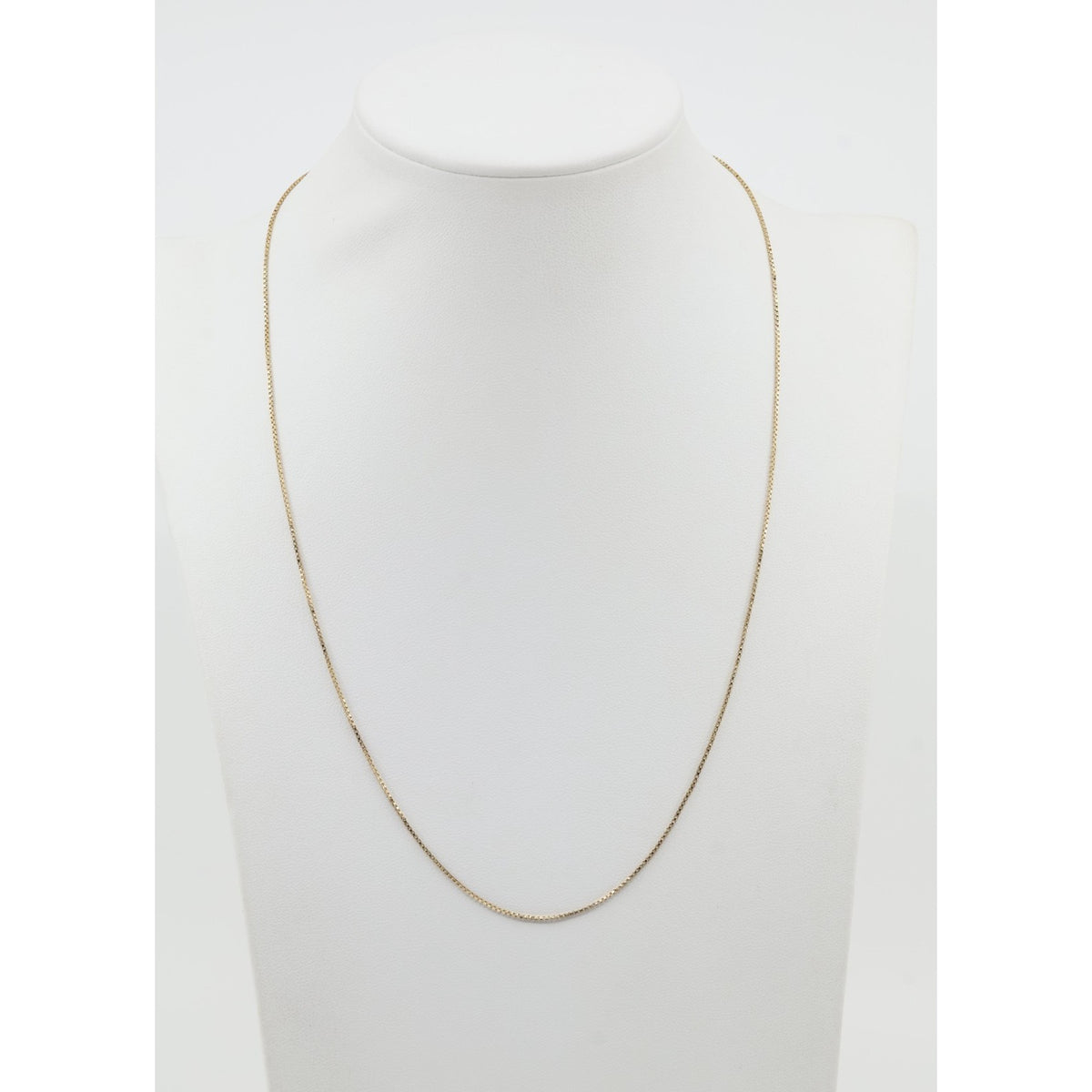 14K Yellow Gold Box Link Chain Necklace