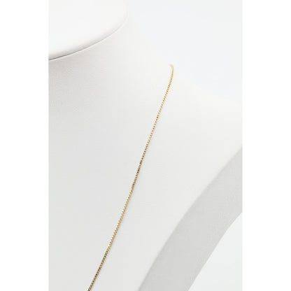 14K Yellow Gold Box Link Chain Necklace