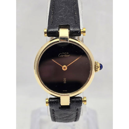 Must de Cartier Paris Vermeil Quartz 18K Gold Plated 925 Silver 24MM 137149