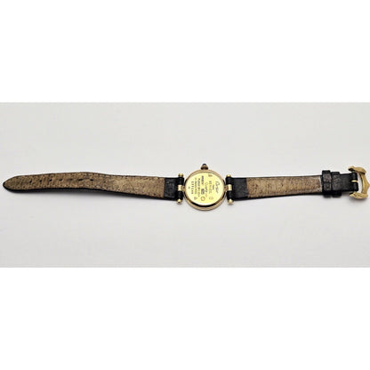 Must de Cartier Paris Vermeil Quartz 18K Gold Plated 925 Silver 24MM 137149