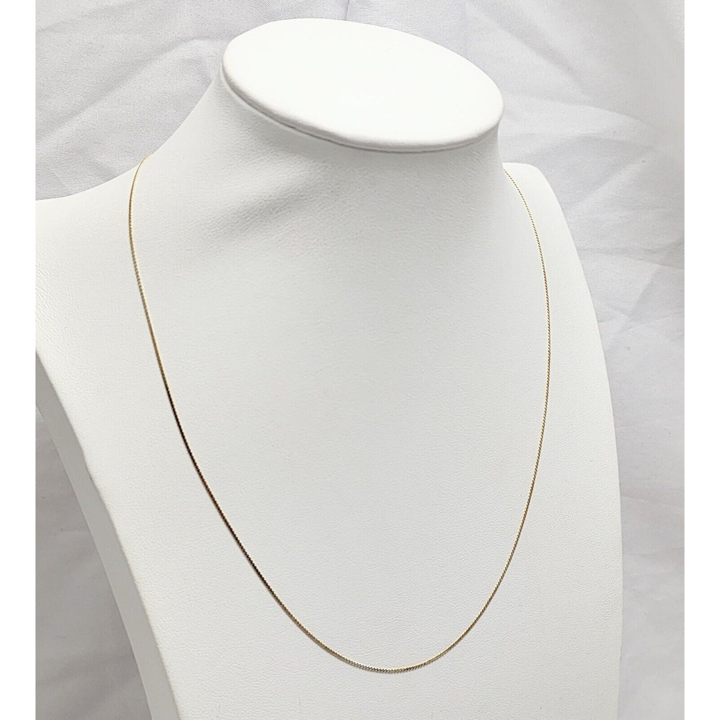 14K Yellow Gold Flat Link Chain Necklace