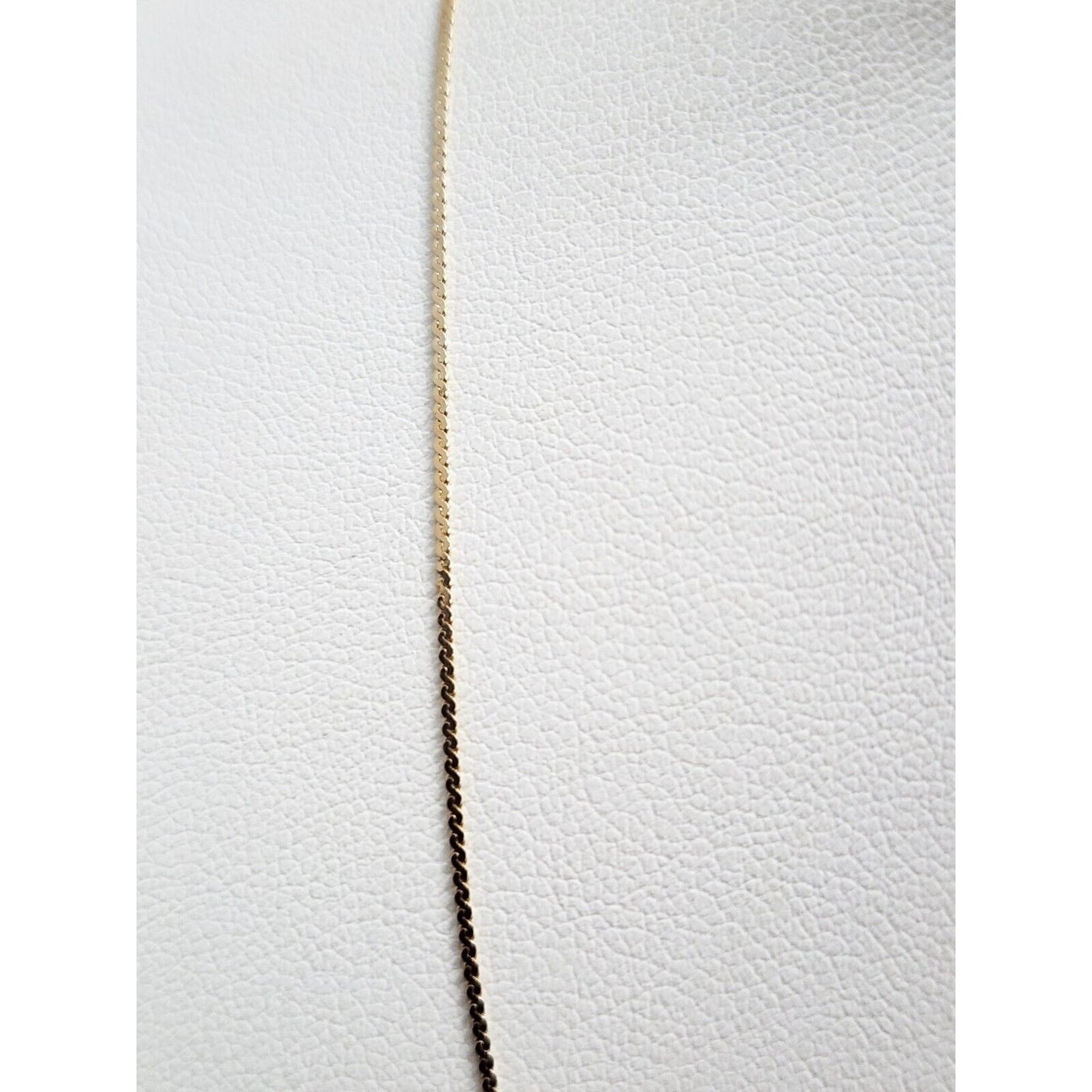 14K Yellow Gold Flat Link Chain Necklace