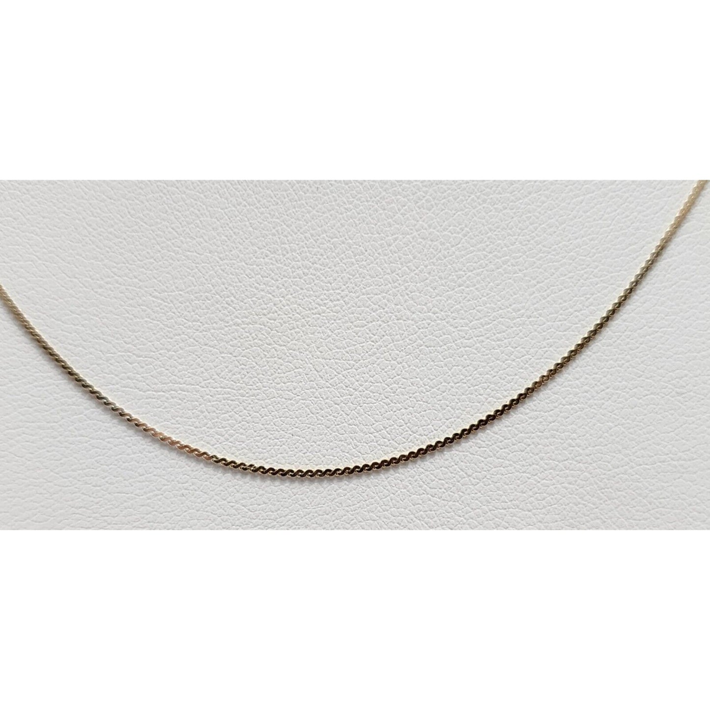 14K Yellow Gold Flat Link Chain Necklace