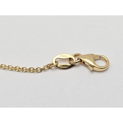 18K Yellow Gold Topaz & Diamond Fish Resizable Cable Link Charm Bracelet