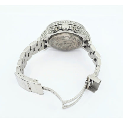 Custom Breitling A13370 Super Avenger XL Blue 48MM Steel Diamond Watch 18.60ct