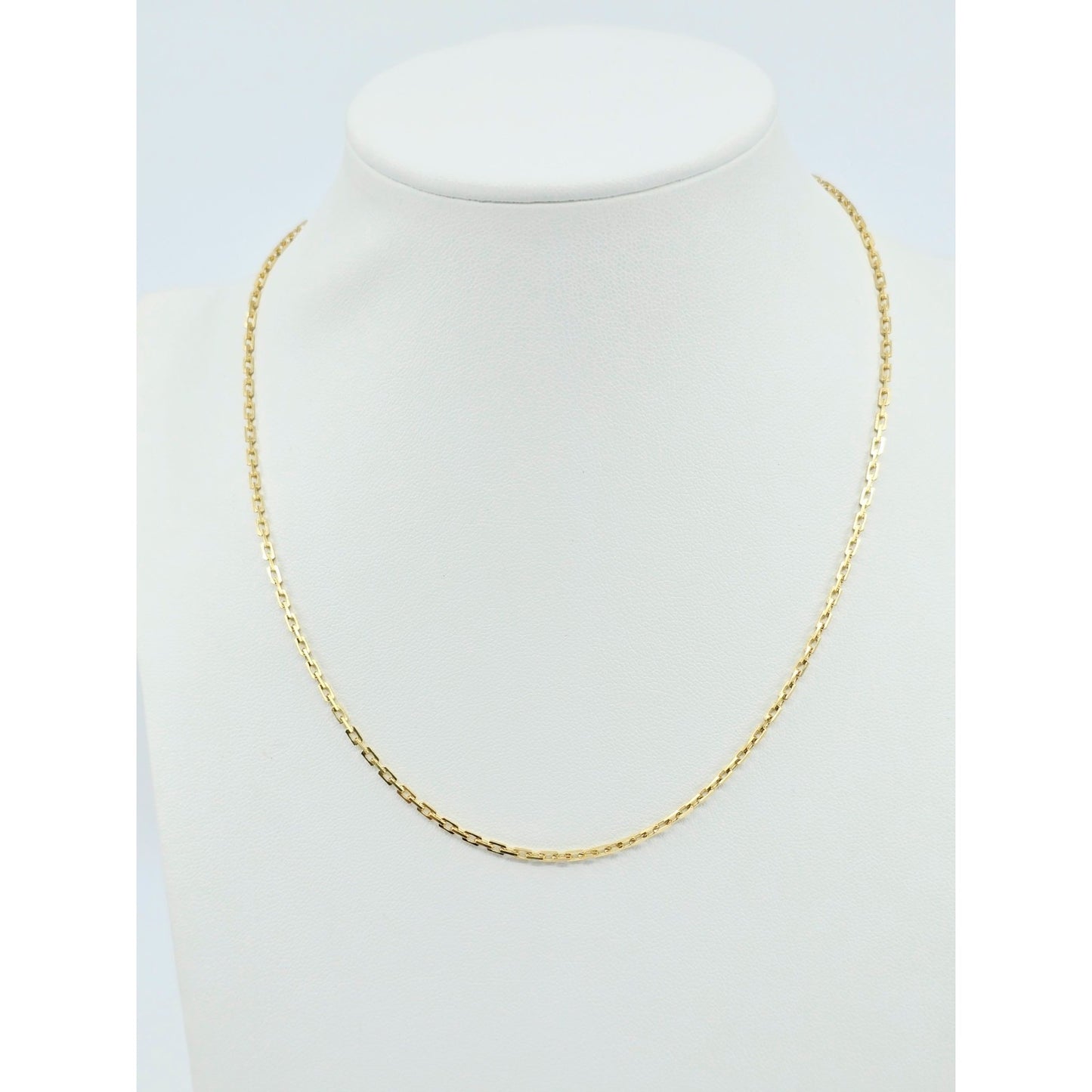 18K Yellow Gold Custom Cable Link Chain Necklace