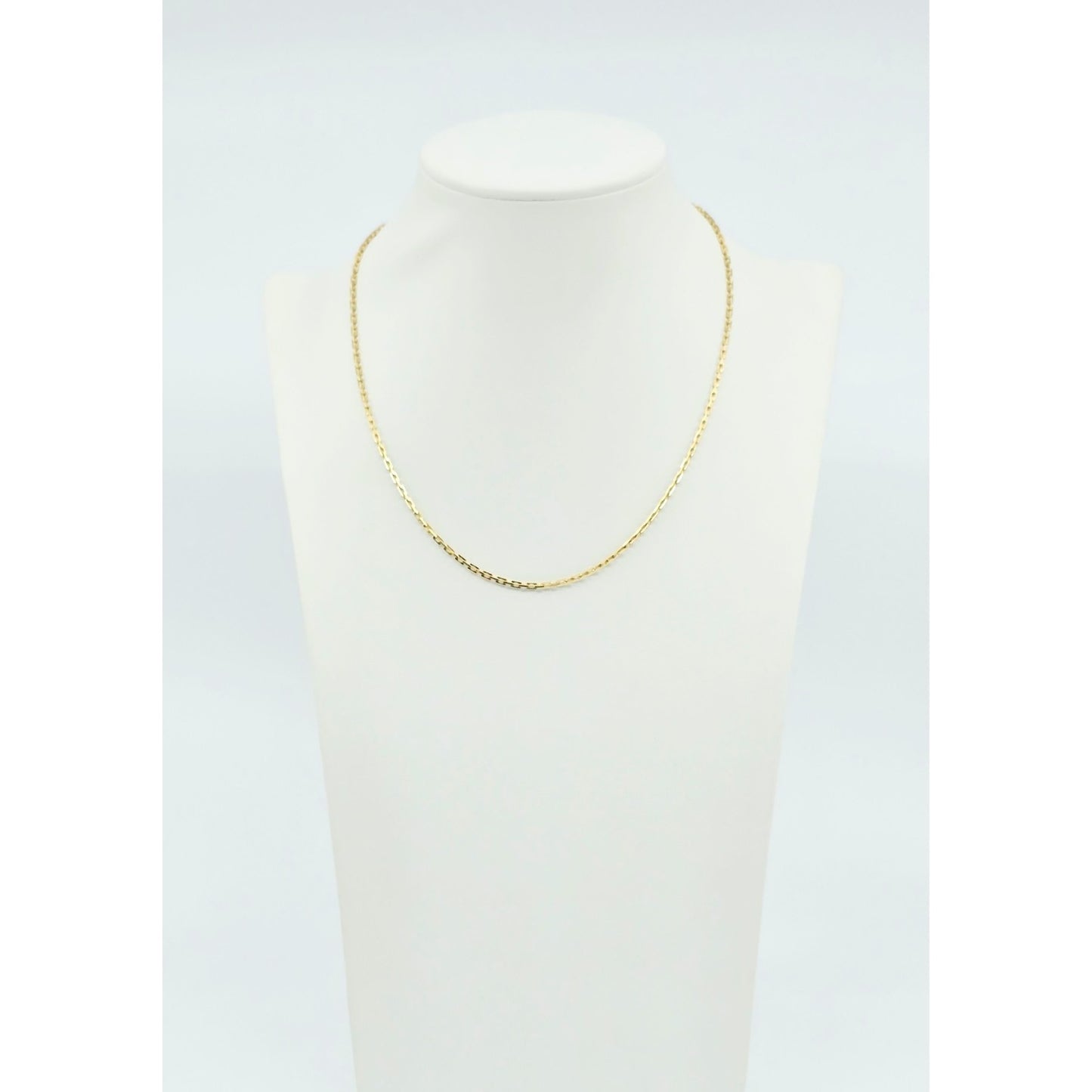 18K Yellow Gold Custom Cable Link Chain Necklace