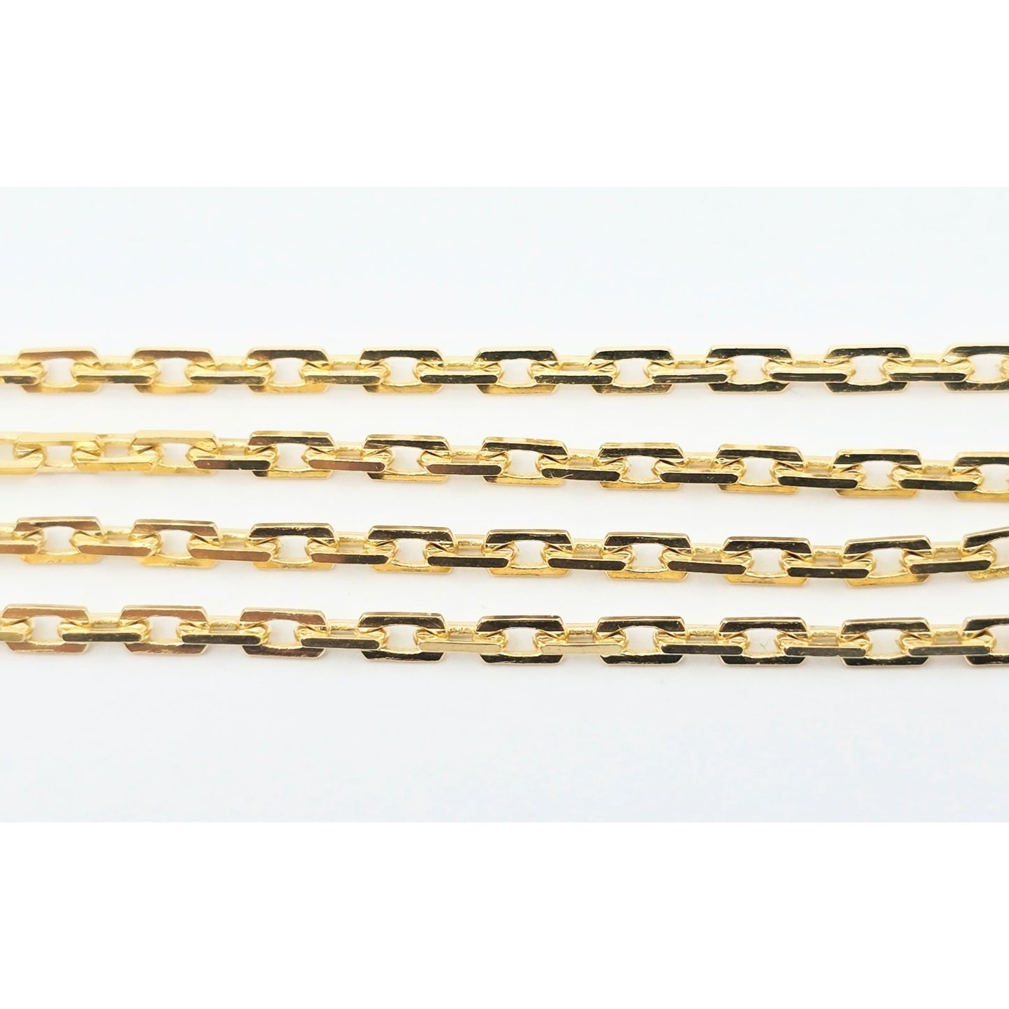 18K Yellow Gold Custom Cable Link Chain Necklace