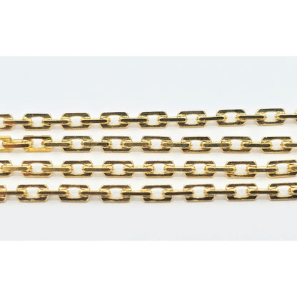 18K Yellow Gold Custom Cable Link Chain Necklace