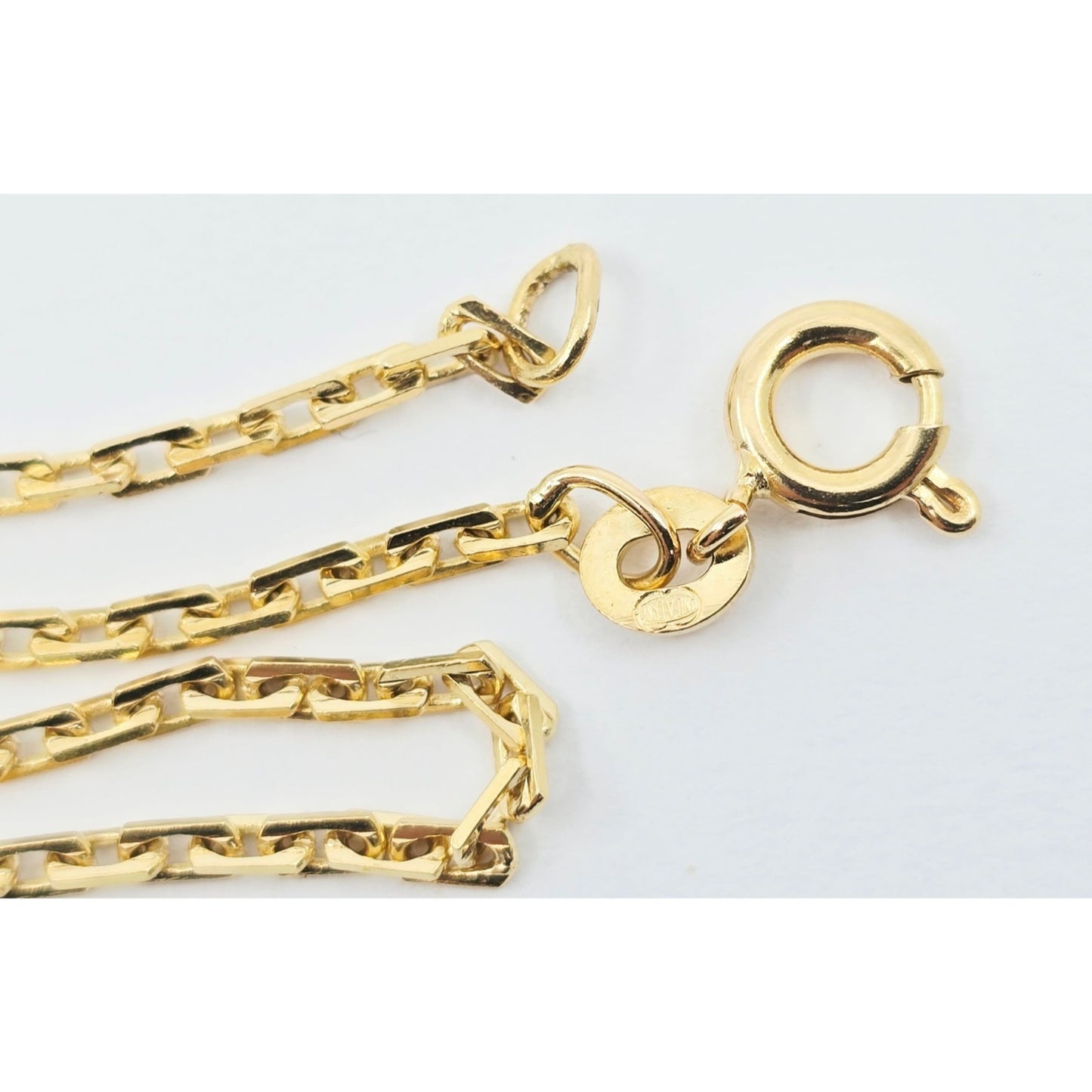 18K Yellow Gold Custom Cable Link Chain Necklace