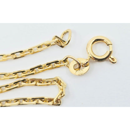 18K Yellow Gold Custom Cable Link Chain Necklace