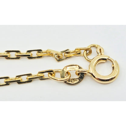 18K Yellow Gold Custom Cable Link Chain Necklace