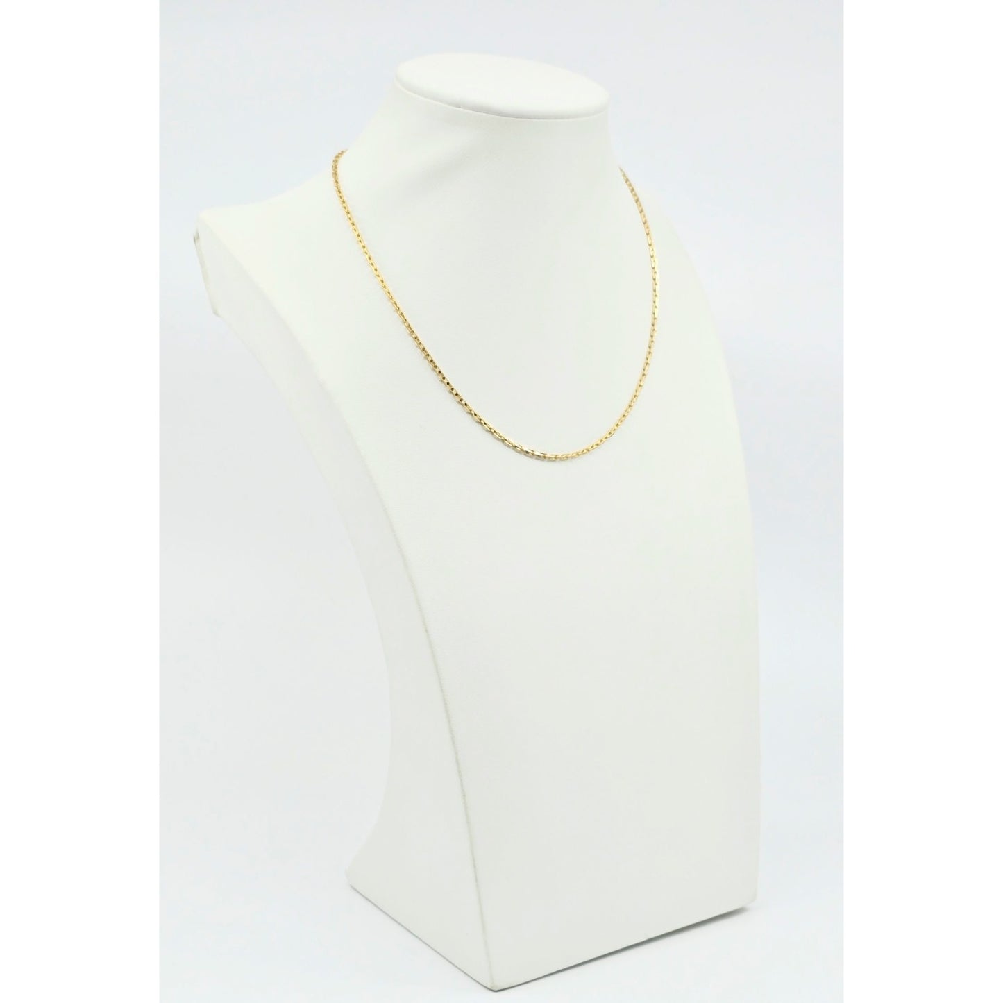 18K Yellow Gold Custom Cable Link Chain Necklace
