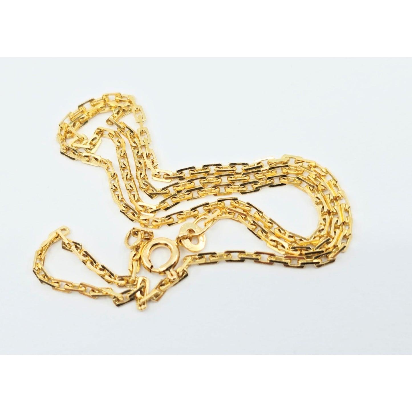 18K Yellow Gold Custom Cable Link Chain Necklace