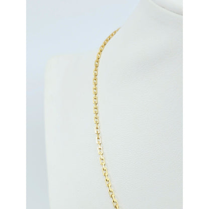 18K Yellow Gold Custom Cable Link Chain Necklace